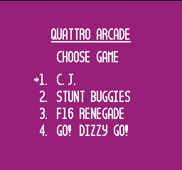 Quattro Arcade (USA) (Unl) Title Screen